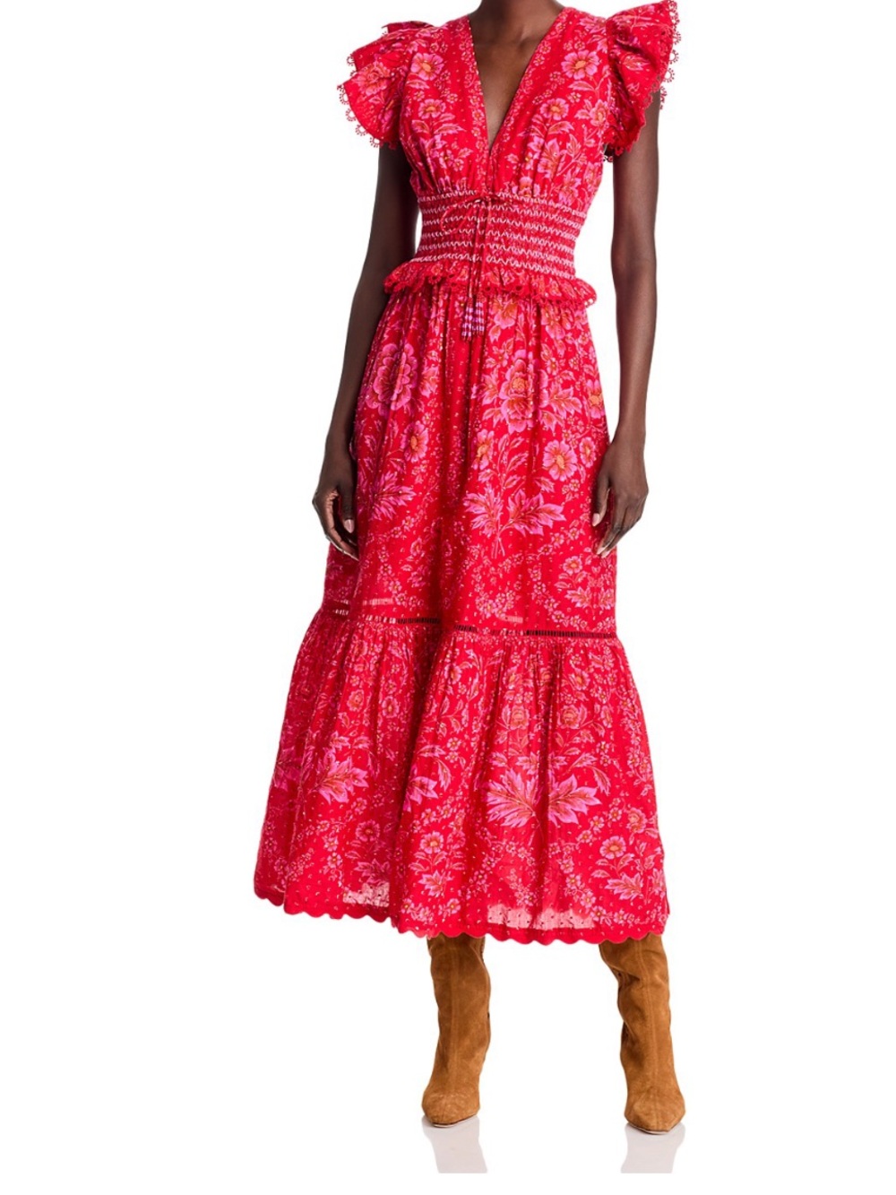 FARM Rio Olivia Lace Maxi Dress Sz M